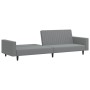 2 seater light gray velvet sofa bed by vidaXL, Sofas - Ref: Foro24-337650, Price: 235,16 €, Discount: %