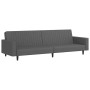 Dunkelgraues 2-Sitzer-Schlafsofa aus Samt von vidaXL, Sofas - Ref: Foro24-337651, Preis: 211,99 €, Rabatt: %