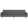 Dark gray velvet 2-seater sofa bed by vidaXL, Sofas - Ref: Foro24-337651, Price: 211,99 €, Discount: %