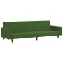 Dunkelgrünes 2-Sitzer-Schlafsofa aus Samt von vidaXL, Sofas - Ref: Foro24-337652, Preis: 216,24 €, Rabatt: %