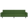 Dunkelgrünes 2-Sitzer-Schlafsofa aus Samt von vidaXL, Sofas - Ref: Foro24-337652, Preis: 216,24 €, Rabatt: %