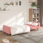 Pink velvet 2-seater sofa bed by vidaXL, Sofas - Ref: Foro24-337654, Price: 207,99 €, Discount: %