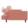 Pink velvet 2-seater sofa bed by vidaXL, Sofas - Ref: Foro24-337654, Price: 207,99 €, Discount: %