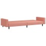 Pink velvet 2-seater sofa bed by vidaXL, Sofas - Ref: Foro24-337654, Price: 207,99 €, Discount: %