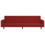 Red wine red velvet 2-seater sofa bed by vidaXL, Sofas - Ref: Foro24-337655, Price: 194,99 €, Discount: %