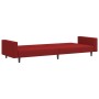 Red wine red velvet 2-seater sofa bed by vidaXL, Sofas - Ref: Foro24-337655, Price: 194,99 €, Discount: %