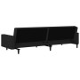 2-Sitzer-Schlafsofa aus schwarzem Samt von vidaXL, Sofas - Ref: Foro24-337656, Preis: 240,09 €, Rabatt: %