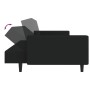 2-seater black velvet sofa bed by vidaXL, Sofas - Ref: Foro24-337656, Price: 240,99 €, Discount: %