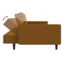 Brown velvet 2-seater sofa bed by vidaXL, Sofas - Ref: Foro24-337658, Price: 204,34 €, Discount: %