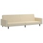 Cream velvet 2-seater sofa bed by vidaXL, Sofas - Ref: Foro24-337659, Price: 193,98 €, Discount: %