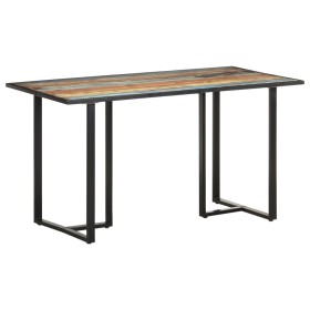 Recycled solid wood dining table 140 cm by vidaXL, Kitchen and dining tables - Ref: Foro24-320692, Price: 205,34 €, Discount: %