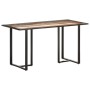 Mesa de comedor de madera maciza reciclada 140 cm de vidaXL, Mesas de cocina y de comedor - Ref: Foro24-320692, Precio: 205,2...