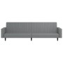 Sofá cama de 2 plazas cuero sintético gris de vidaXL, Sofás - Ref: Foro24-337670, Precio: 210,04 €, Descuento: %