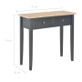 Mesa consola tocador de madera negra 79x30x74 cm de vidaXL, Mesas auxiliares - Ref: Foro24-280055, Precio: 118,42 €, Descuent...