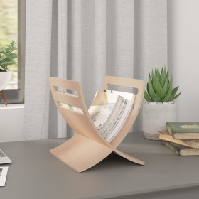 Natural color standing wooden magazine rack by vidaXL, Magazine racks - Ref: Foro24-241217, Price: 37,41 €, Discount: %