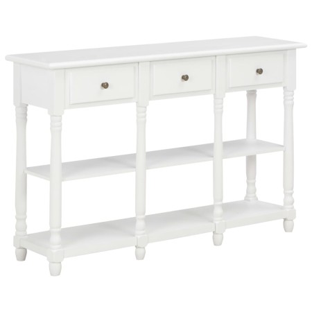 Mesa consola de MDF blanca 120x30x76 cm de vidaXL, Mesas auxiliares - Ref: Foro24-280015, Precio: 225,36 €, Descuento: %