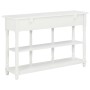 Mesa consola de MDF blanca 120x30x76 cm de vidaXL, Mesas auxiliares - Ref: Foro24-280015, Precio: 225,36 €, Descuento: %