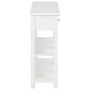 Mesa consola de MDF blanca 120x30x76 cm de vidaXL, Mesas auxiliares - Ref: Foro24-280015, Precio: 225,36 €, Descuento: %