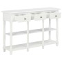 Mesa consola de MDF blanca 120x30x76 cm de vidaXL, Mesas auxiliares - Ref: Foro24-280015, Precio: 225,36 €, Descuento: %