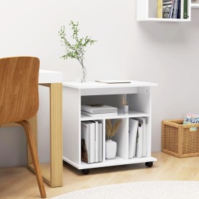 White plywood cabinet with wheels 60x45x60 cm by vidaXL, Lockers and storage cabinets - Ref: Foro24-808476, Price: 55,32 €, D...