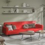 2 seater sofa bed red synthetic leather by vidaXL, Sofas - Ref: Foro24-337672, Price: 221,99 €, Discount: %