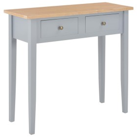 Gray wooden dressing table console table 79x30x74 cm by vidaXL, Side tables - Ref: Foro24-280054, Price: 118,99 €, Discount: %