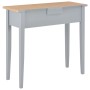 Mesa consola tocador de madera gris 79x30x74 cm de vidaXL, Mesas auxiliares - Ref: Foro24-280054, Precio: 118,42 €, Descuento: %