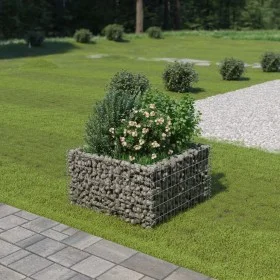 Arriate de gaviones de acero 90x90x50 cm de vidaXL, Maceteros y jardineras - Ref: Foro24-143557, Precio: 61,04 €, Descuento: %