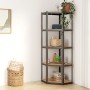 Corner shelving 5 levels wood and anthracite gray steel by vidaXL, Industrial shelving - Ref: Foro24-152862, Price: 76,33 €, ...