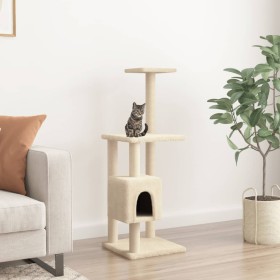 Katzenkratzbaum mit cremefarbenen Sisalstämmen, 104 cm von vidaXL, Katzenmöbel - Ref: Foro24-171469, Preis: 46,29 €, Rabatt: %