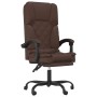 Brown synthetic leather massage reclining office chair by vidaXL, Office chairs - Ref: Foro24-349688, Price: 117,87 €, Discou...