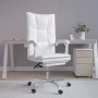 Silla de oficina reclinable cuero sintético blanco de vidaXL, Sillas de oficina - Ref: Foro24-349758, Precio: 129,77 €, Descu...