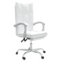 White synthetic leather reclining office chair by vidaXL, Office chairs - Ref: Foro24-349758, Price: 129,77 €, Discount: %