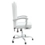 Silla de oficina reclinable cuero sintético blanco de vidaXL, Sillas de oficina - Ref: Foro24-349758, Precio: 129,77 €, Descu...