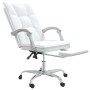 Silla de oficina reclinable cuero sintético blanco de vidaXL, Sillas de oficina - Ref: Foro24-349758, Precio: 129,77 €, Descu...