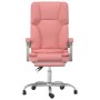 Silla de oficina reclinable masaje cuero sintético rosa de vidaXL, Sillas de oficina - Ref: Foro24-349681, Precio: 137,17 €, ...