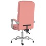 Pink synthetic leather massage reclining office chair by vidaXL, Office chairs - Ref: Foro24-349681, Price: 137,17 €, Discoun...