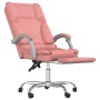 Silla de oficina reclinable masaje cuero sintético rosa de vidaXL, Sillas de oficina - Ref: Foro24-349681, Precio: 137,17 €, ...