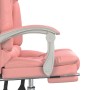 Silla de oficina reclinable masaje cuero sintético rosa de vidaXL, Sillas de oficina - Ref: Foro24-349681, Precio: 137,17 €, ...