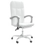 Silla de oficina reclinable cuero sintético blanco de vidaXL, Sillas de oficina - Ref: Foro24-349644, Precio: 130,75 €, Descu...