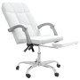 Silla de oficina reclinable cuero sintético blanco de vidaXL, Sillas de oficina - Ref: Foro24-349644, Precio: 130,75 €, Descu...