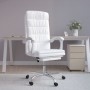 White synthetic leather reclining office chair by vidaXL, Office chairs - Ref: Foro24-349658, Price: 137,82 €, Discount: %