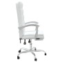 Silla de oficina reclinable cuero sintético blanco de vidaXL, Sillas de oficina - Ref: Foro24-349658, Precio: 137,82 €, Descu...