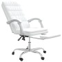 Silla de oficina reclinable cuero sintético blanco de vidaXL, Sillas de oficina - Ref: Foro24-349658, Precio: 137,82 €, Descu...