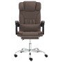 Silla de oficina reclinable masaje cuero sintético marrón de vidaXL, Sillas de oficina - Ref: Foro24-349744, Precio: 123,90 €...