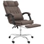 Brown synthetic leather massage reclining office chair by vidaXL, Office chairs - Ref: Foro24-349744, Price: 123,90 €, Discou...