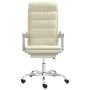 Cream synthetic leather reclining office chair by vidaXL, Office chairs - Ref: Foro24-349656, Price: 114,99 €, Discount: %