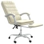 Silla de oficina reclinable cuero sintético crema de vidaXL, Sillas de oficina - Ref: Foro24-349656, Precio: 114,96 €, Descue...