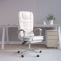 Silla de oficina reclinable masaje cuero sintético blanco de vidaXL, Sillas de oficina - Ref: Foro24-349672, Precio: 135,22 €...