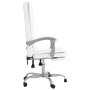 Silla de oficina reclinable masaje cuero sintético blanco de vidaXL, Sillas de oficina - Ref: Foro24-349672, Precio: 135,22 €...